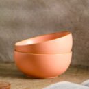 Peach Aura Bowl Set - Set of 2 Bowls