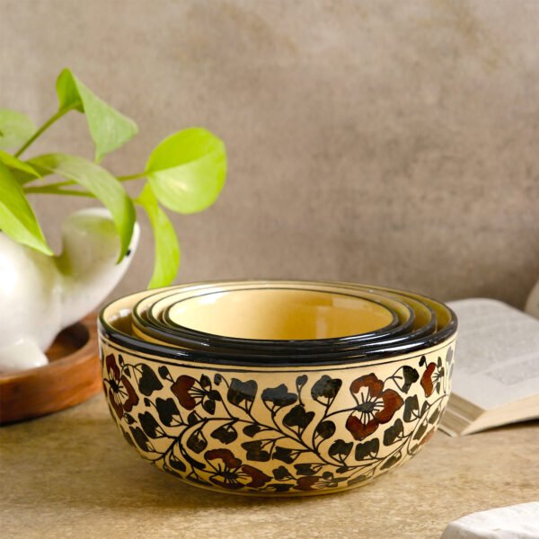 Caffeine Artisan Serving Bowl Set of 4 Bowls - Image 5