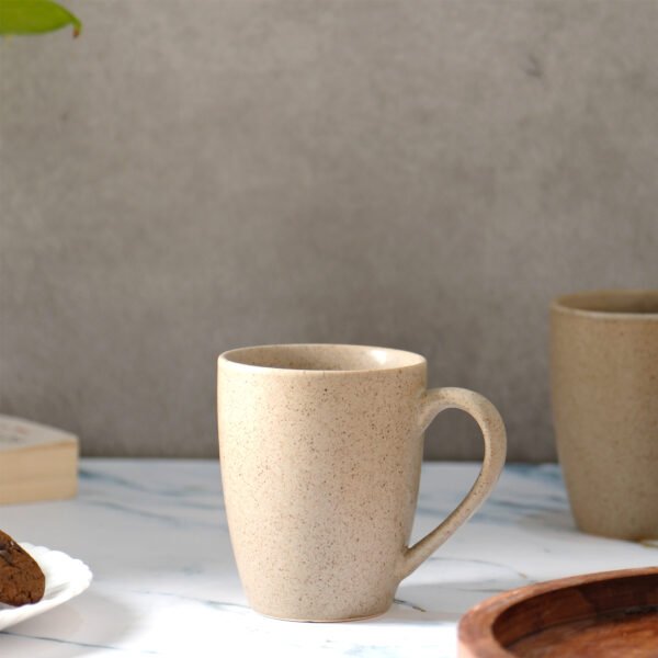 Cream Matte Mug Set of 2 Mugs - Image 5