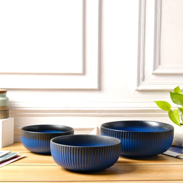 Royal Stripes Serving Bowl Set of 3 - Image 3