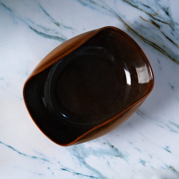 Rustic Glaze Serving Bowl - Image 5