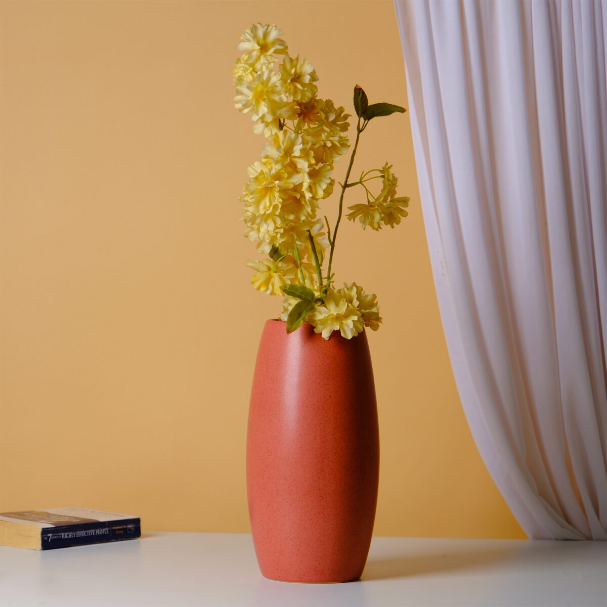 Nordic Flame Ceramic Vase