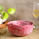 Blush Cascade Serving Bowl Set - Set of 4 Bowls