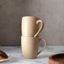 Cream Matte Mug Set of 2 Mugs