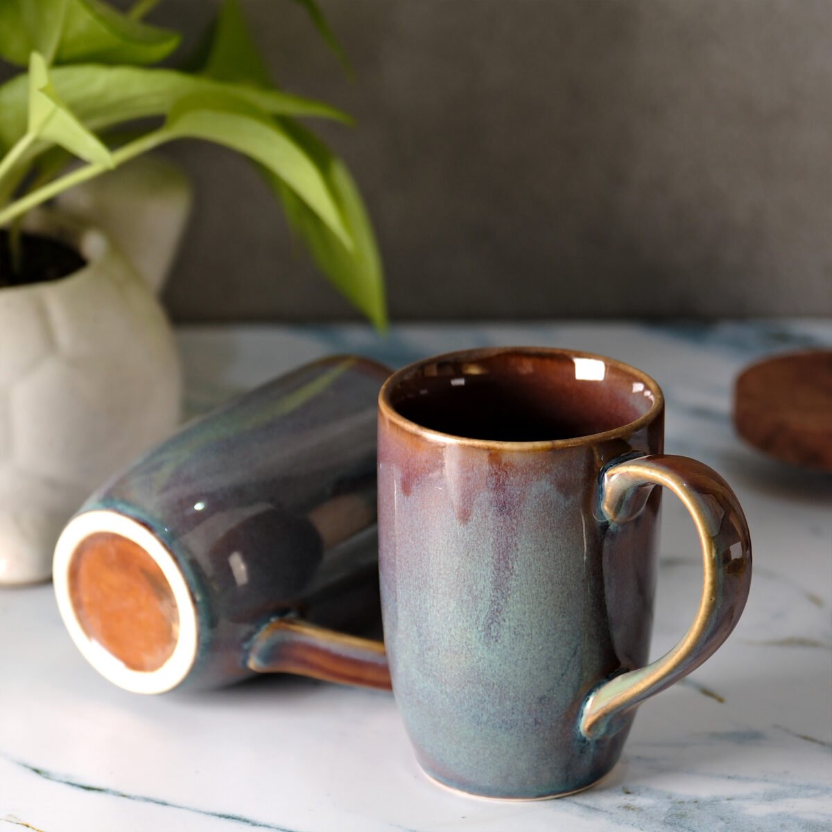 Trio Hue Harmony Mug Set of 2 | 280ml Mugs | Coffee Mugs Set of 2