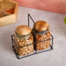 Earthstone Marble Pickle Jar Set of 2 Jars