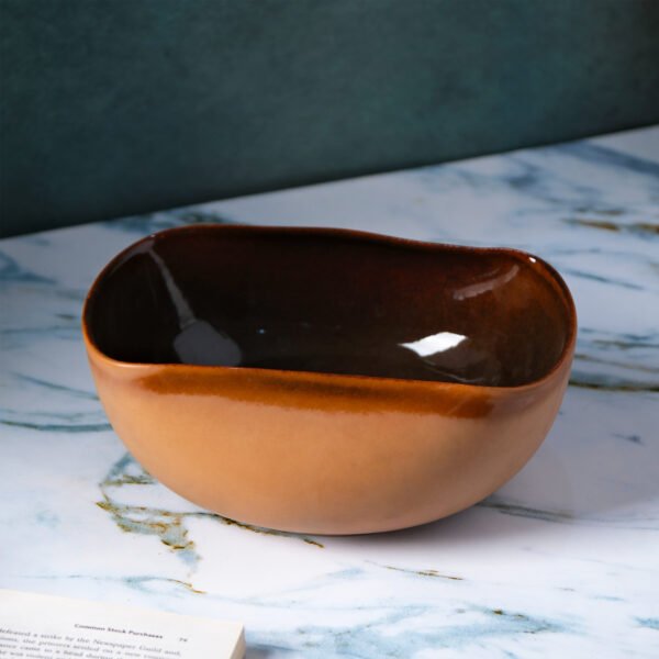 Rustic Glaze Serving Bowl - Image 4