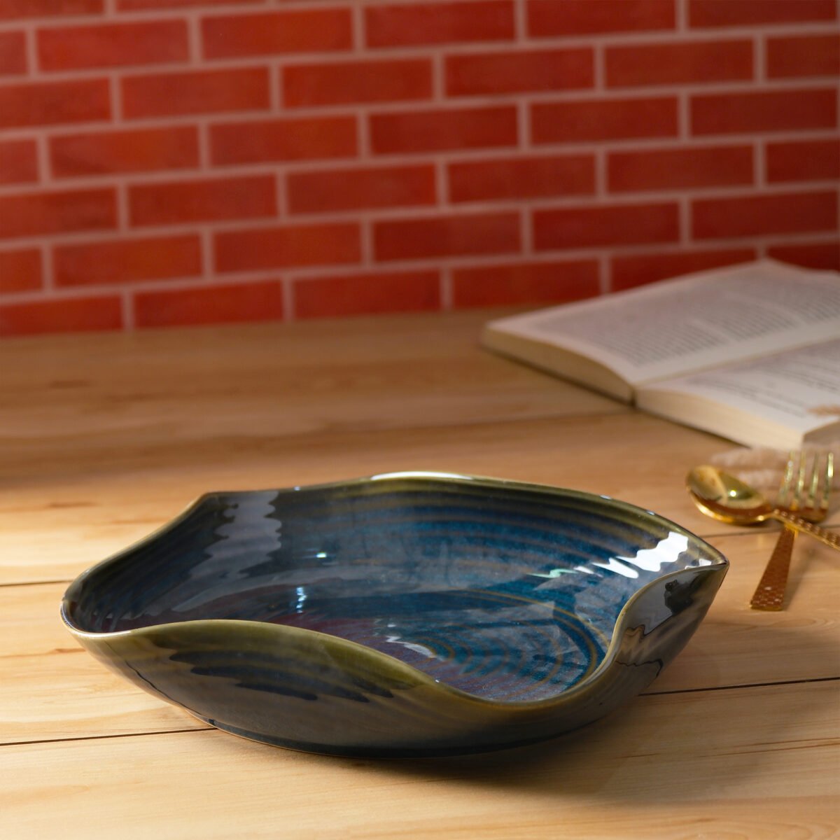 Sapphire Elegance Serving Platter