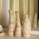 Iris Beige Elegance Vase Set of 3 Ceramic Vases