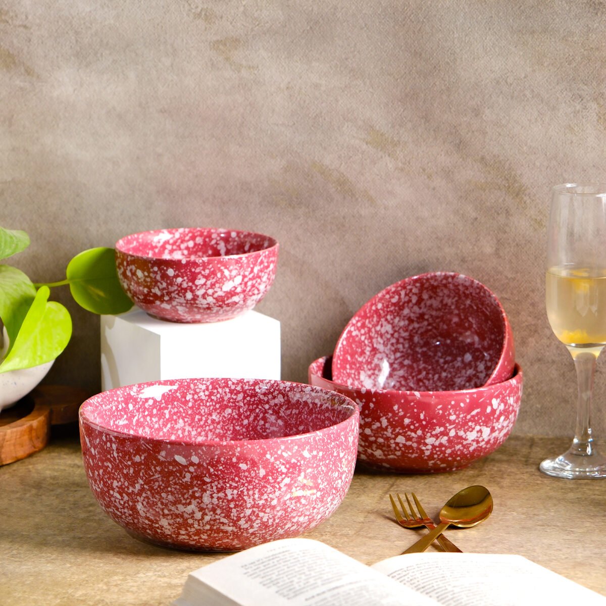 Buy Blush Cascade Serving Bowl Set (4 Pieces) - Home Decor Online