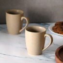 Cream Matte Mug Set of 2 Mugs