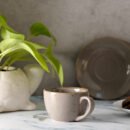 Ashen Grace Cup & Saucer Set