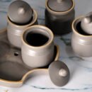 Gray Elegance Sauce Set