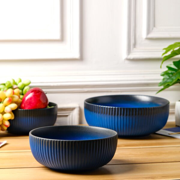 Royal Stripes Serving Bowl Set of 3 - Image 5