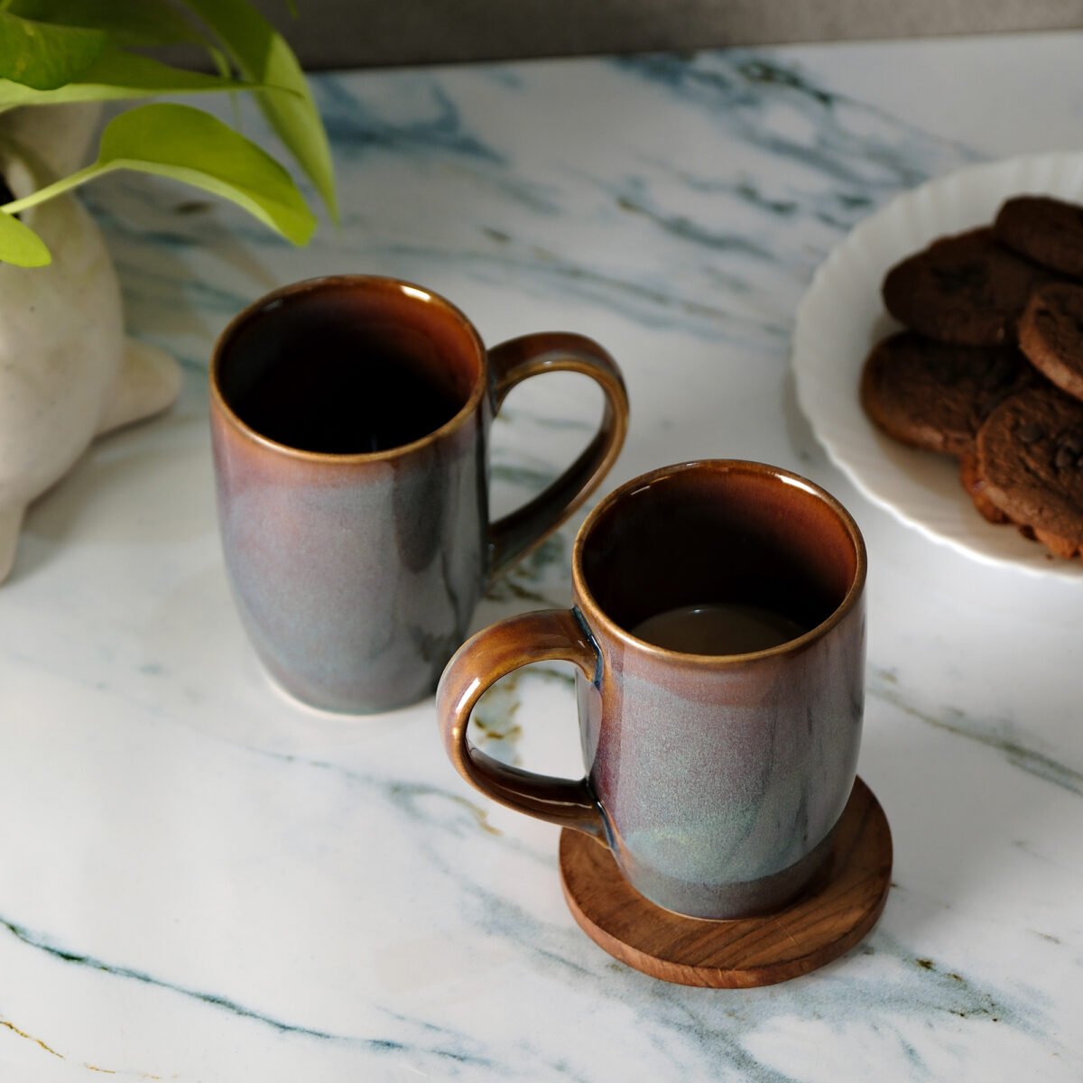 Trio Hue Harmony Mug Set of 2 | 280ml Mugs | Coffee Mugs Set of 2