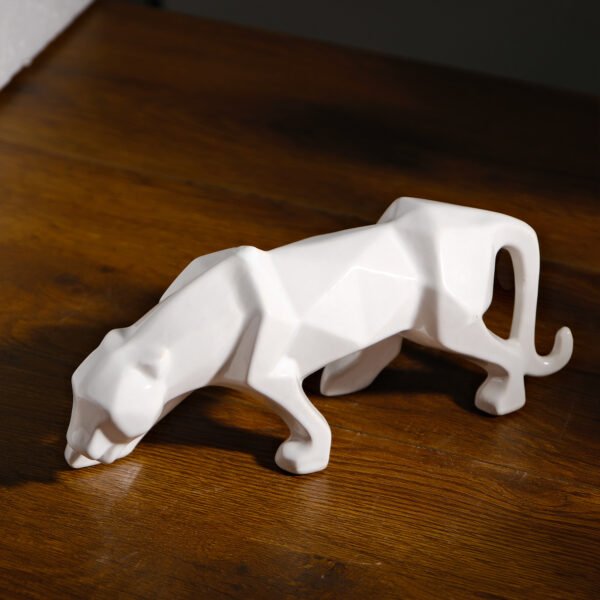 White Majesty Panther Sculpture