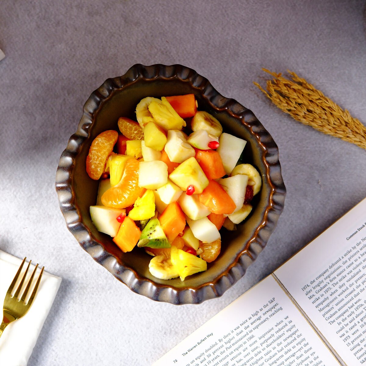 Ocean Echo Fruit Bowl | 8 Inches Bowl (500ml)