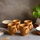 Sandy Glow Snack & Sip Set - 6 Mugs & 2 Snack Bowls