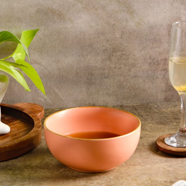 Peach Aura Bowl Set - Set of 2 Bowls - Image 3