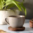 Ashen Grace Cup & Saucer Set