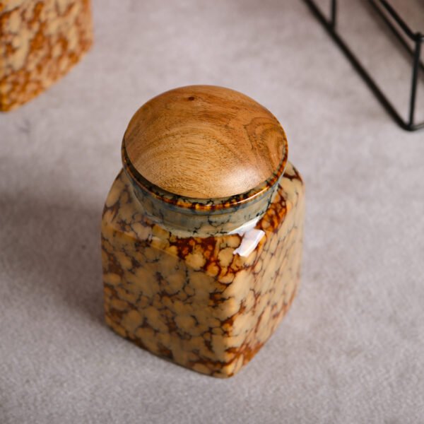 Earthstone Marble Pickle Jar Set of 2 Jars - Image 5