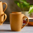 Sandy Glow Snack & Sip Set - 6 Mugs & 2 Snack Bowls