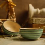 Celeste Flow Ceramic Katori Bowls Set of 2