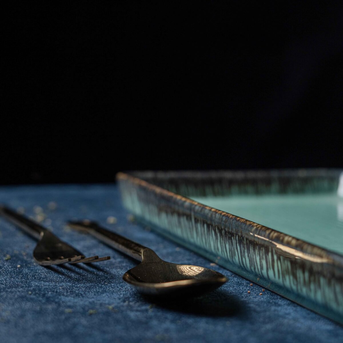 New Ocean Haze Ceramic Serving Platter | 32cm x 18cm