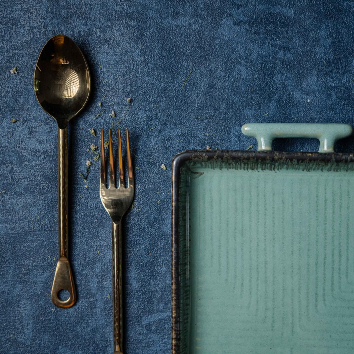 New Ocean Haze Ceramic Serving Platter | 32cm x 18cm