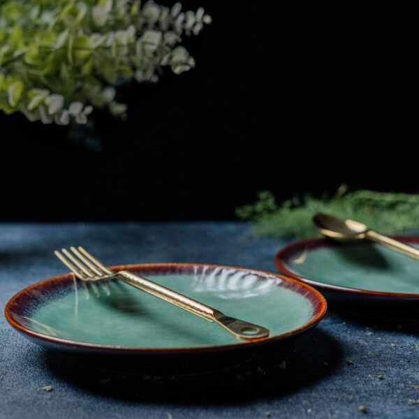 New Ember Tide Luxe Quarter Plates – Set of 2 | 7 inch
