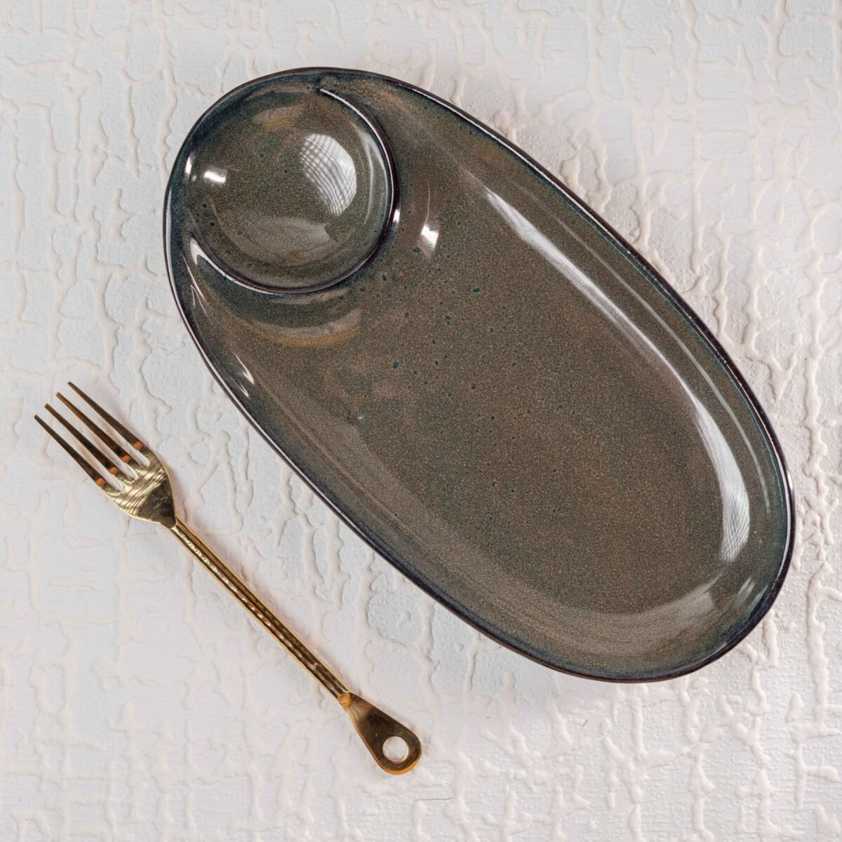Harmiche Tidefish Chip n Dip Platter | 11.5 Inches X 6 Inches