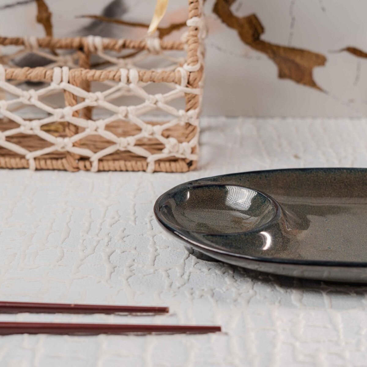 Harmiche Tidefish Chip n Dip Platter | 11.5 Inches X 6 Inches