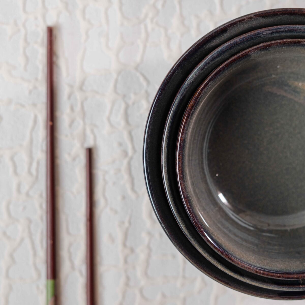 Harmiche Slate Trio Bowl Set of 3 Bowls | 6 Inches, 5.5 Inches, and 4.7 Inches Bowls (700ml, 500ml, & 350ml)