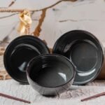 Harmiche Slate Trio Bowl Set of 3 Bowls | 6 Inches, 5.5 Inches, and 4.7 Inches Bowls (700ml, 500ml, & 350ml)
