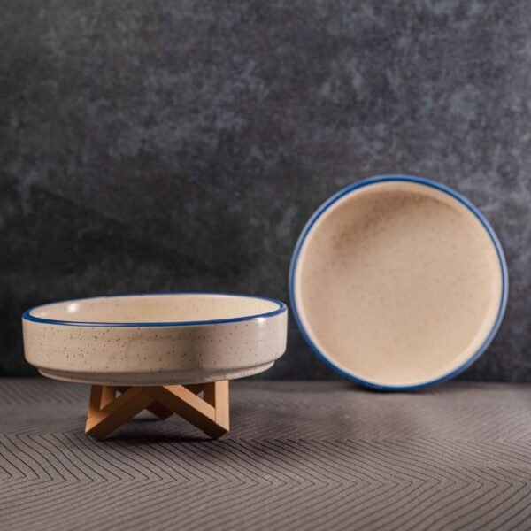 Skyline Salad Bowls Set of 2 | Beautiful Salad Bowls | 8 Inch x 1.5 Inch