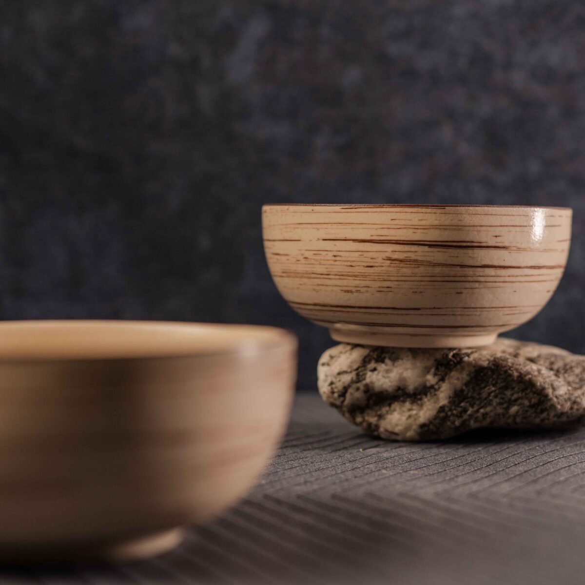 Whispering Woods Ceramic Katori Bowls Set of 2 Bowls