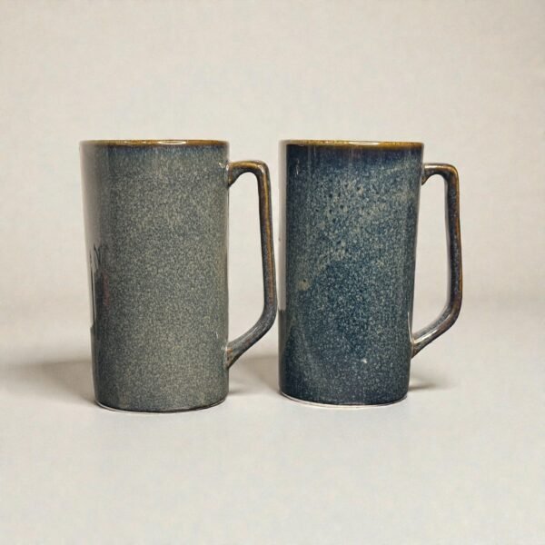 Ashmoor – Luxe Tall Ceramic Mugs Set (Set of 2) | 450ml Mugs