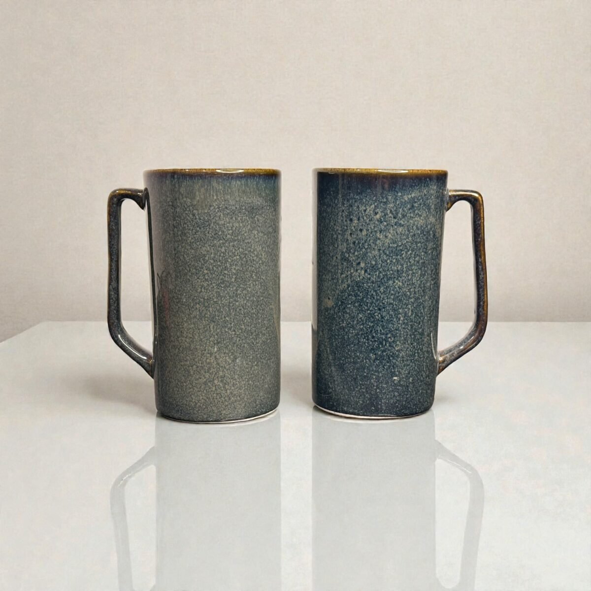 Ashmoor – Luxe Tall Ceramic Mugs Set (Set of 2) | 450ml Mugs