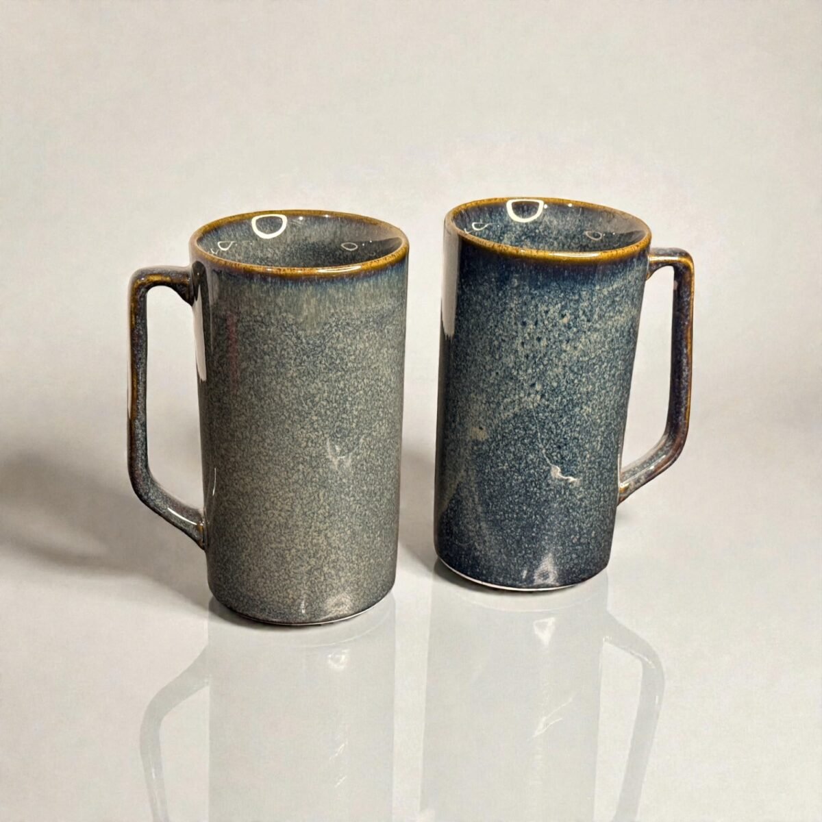 Ashmoor – Luxe Tall Ceramic Mugs Set (Set of 2) | 450ml Mugs