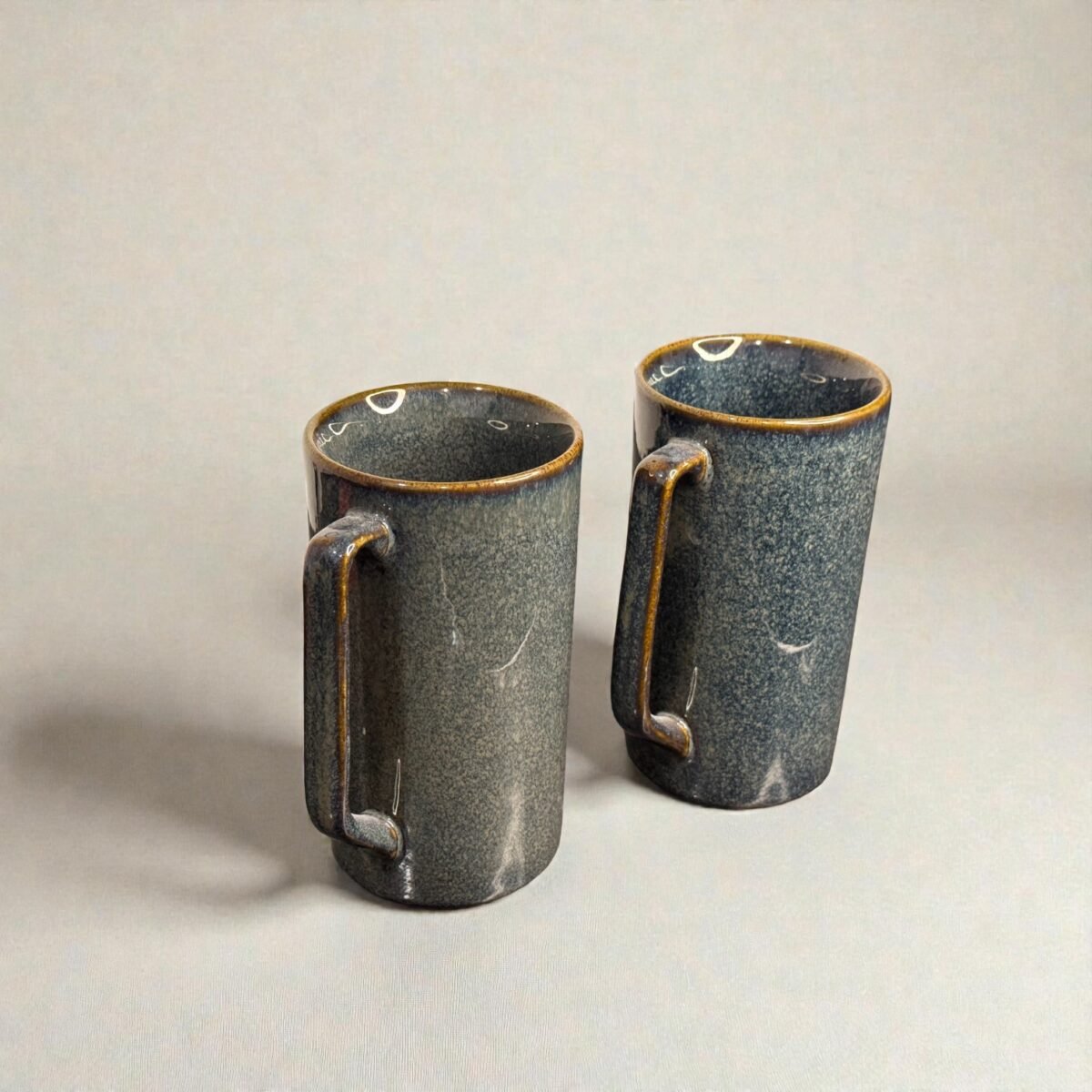 Ashmoor – Luxe Tall Ceramic Mugs Set (Set of 2) | 450ml Mugs