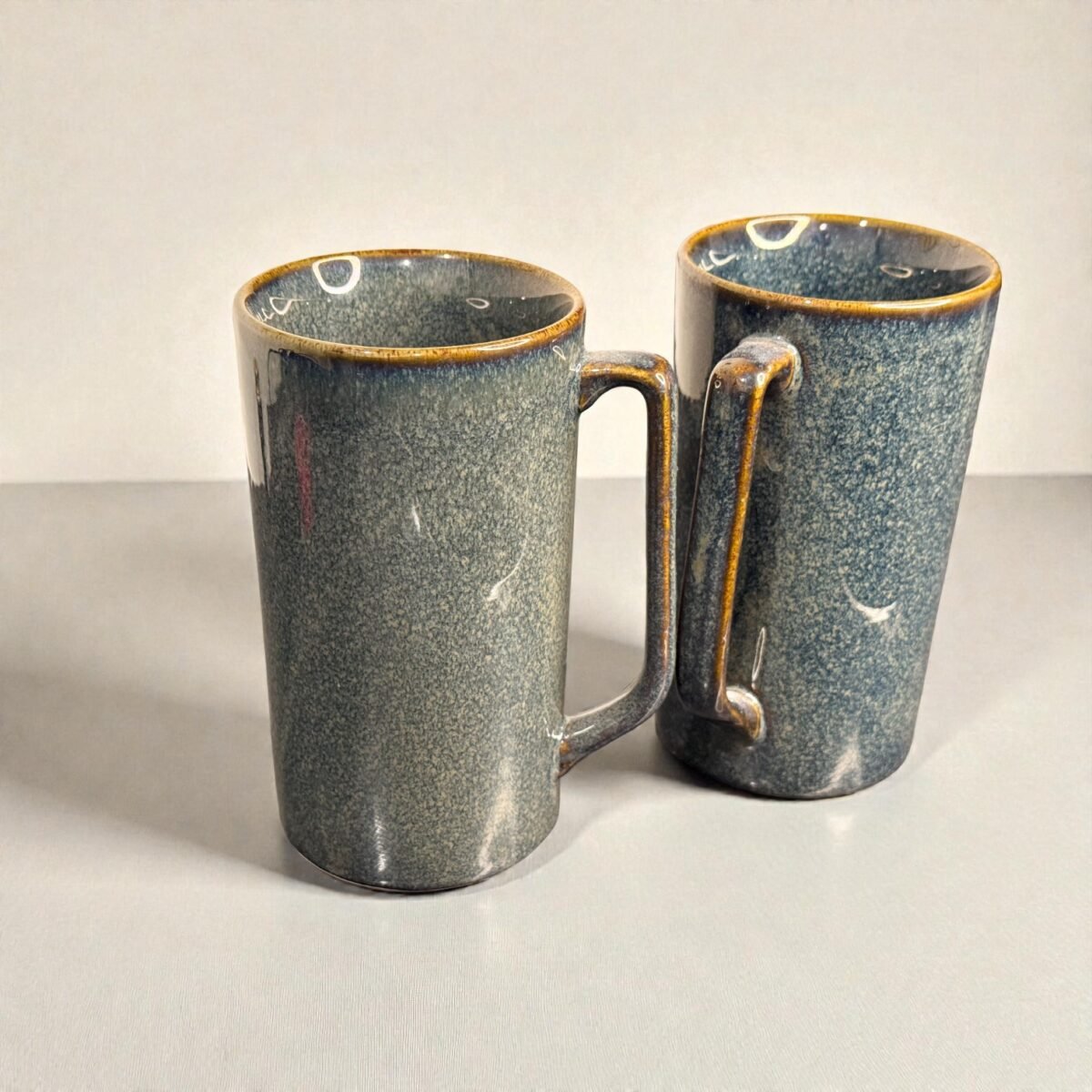 Ashmoor – Luxe Tall Ceramic Mugs Set (Set of 2) | 450ml Mugs