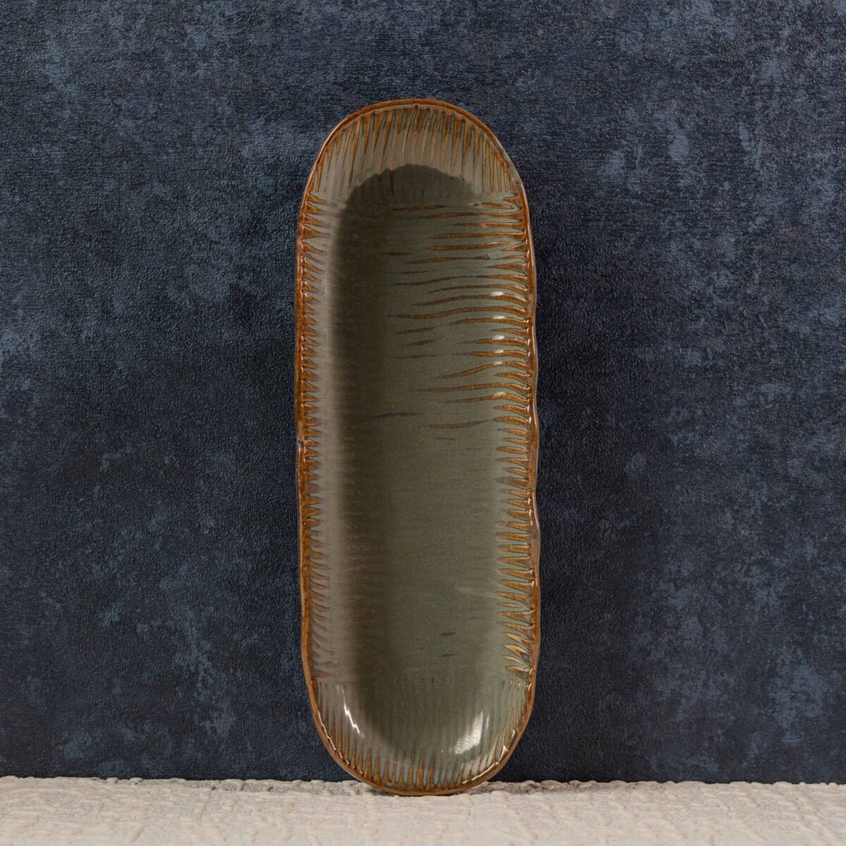 Fluente – Artisan Ceramic Platter | 12 Inches X 4 Inches
