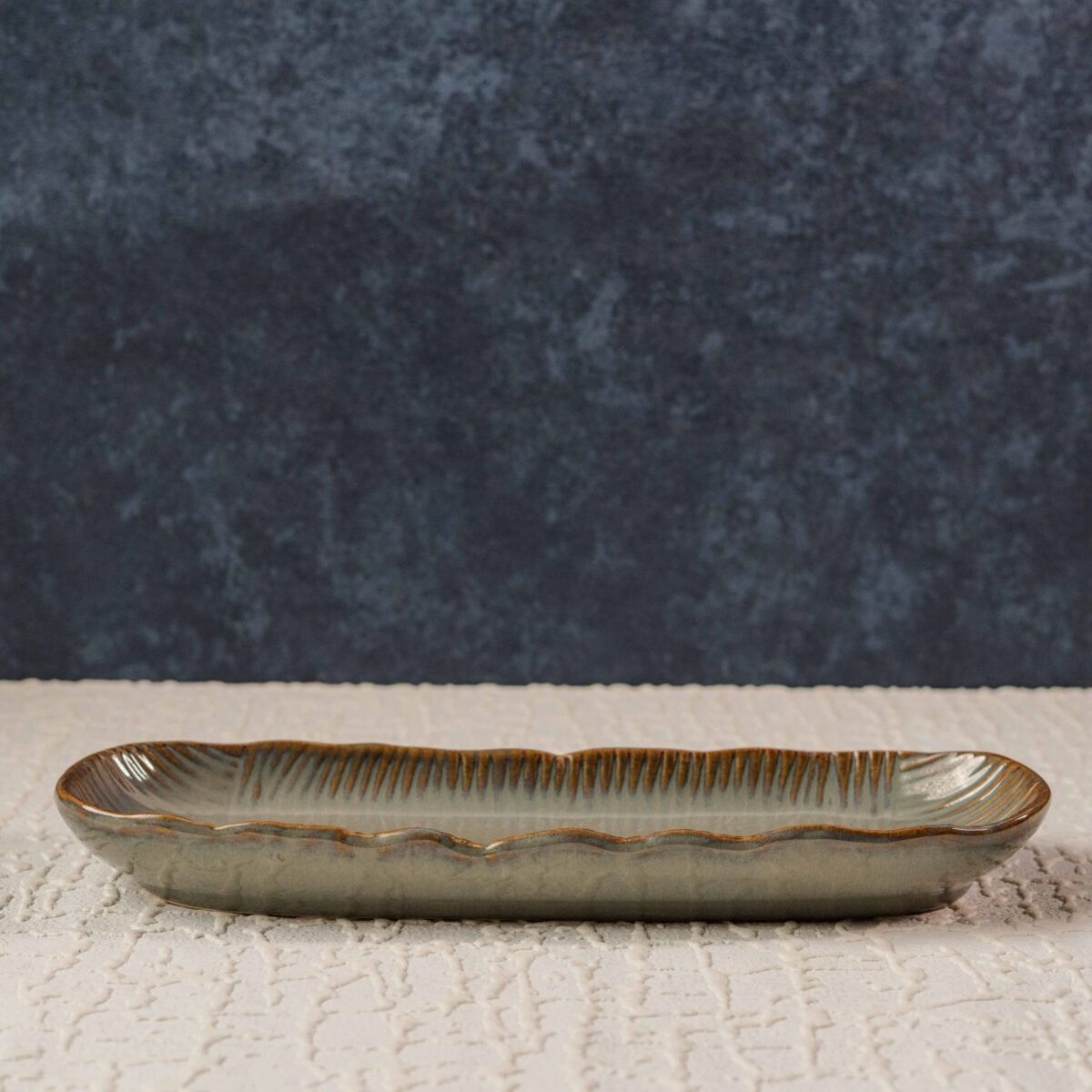 Fluente – Artisan Ceramic Platter | 12 Inches X 4 Inches