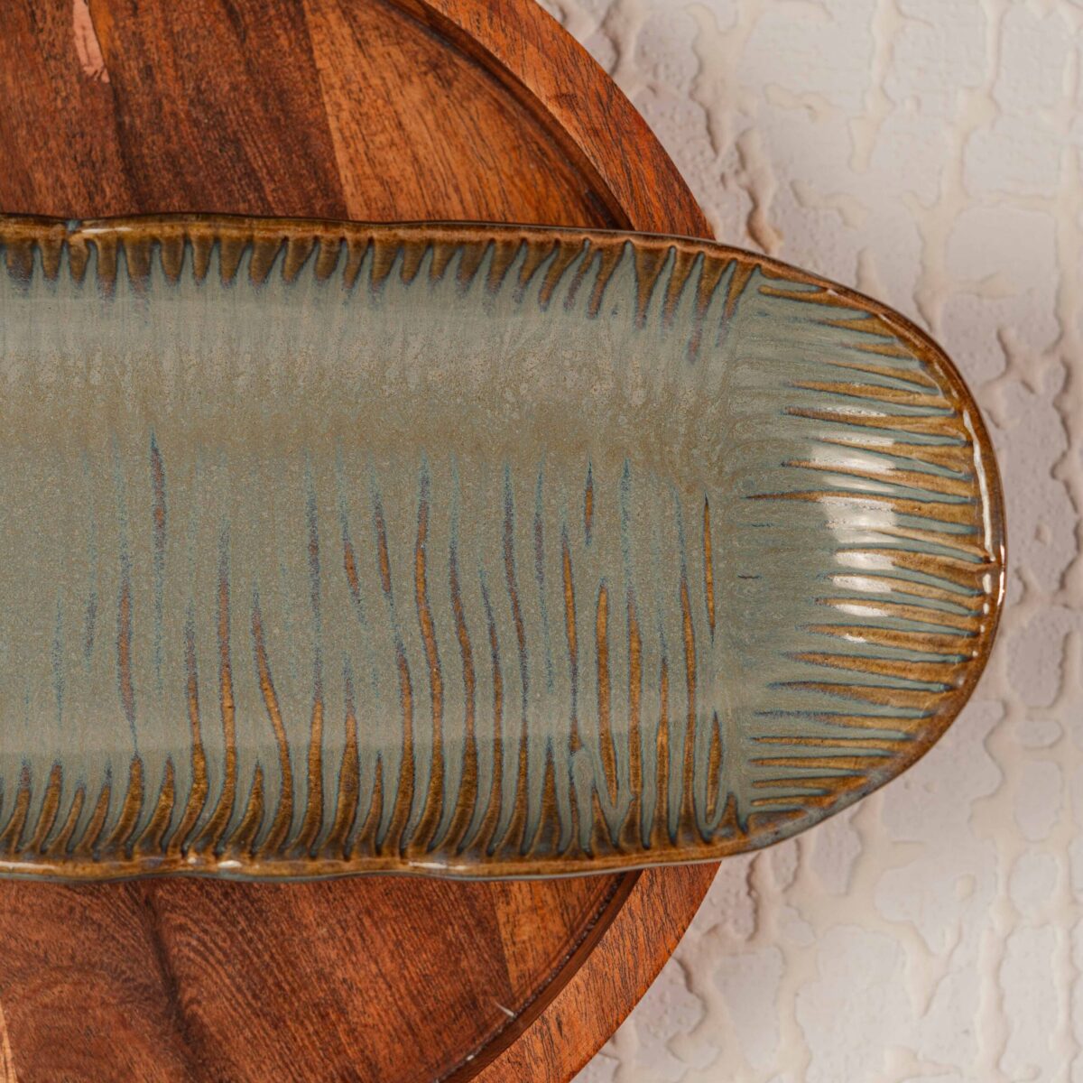 Fluente – Artisan Ceramic Platter | 12 Inches X 4 Inches