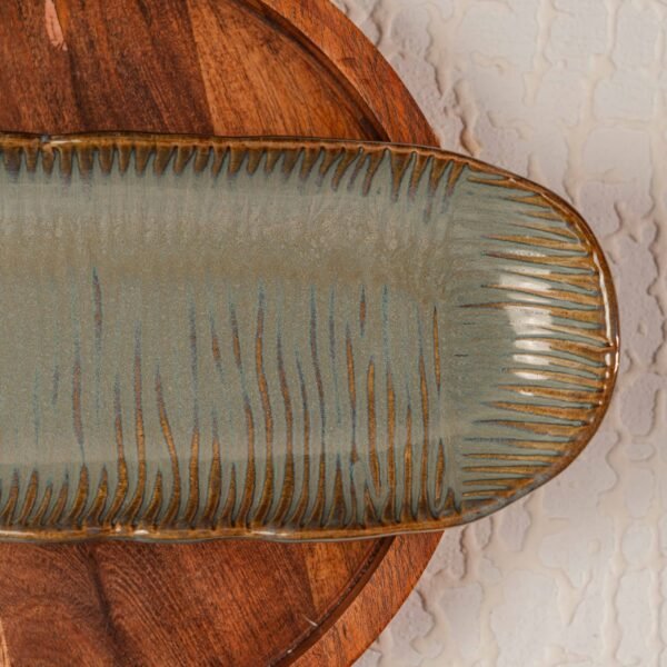 Fluente – Artisan Ceramic Platter | 12 Inches X 4 Inches