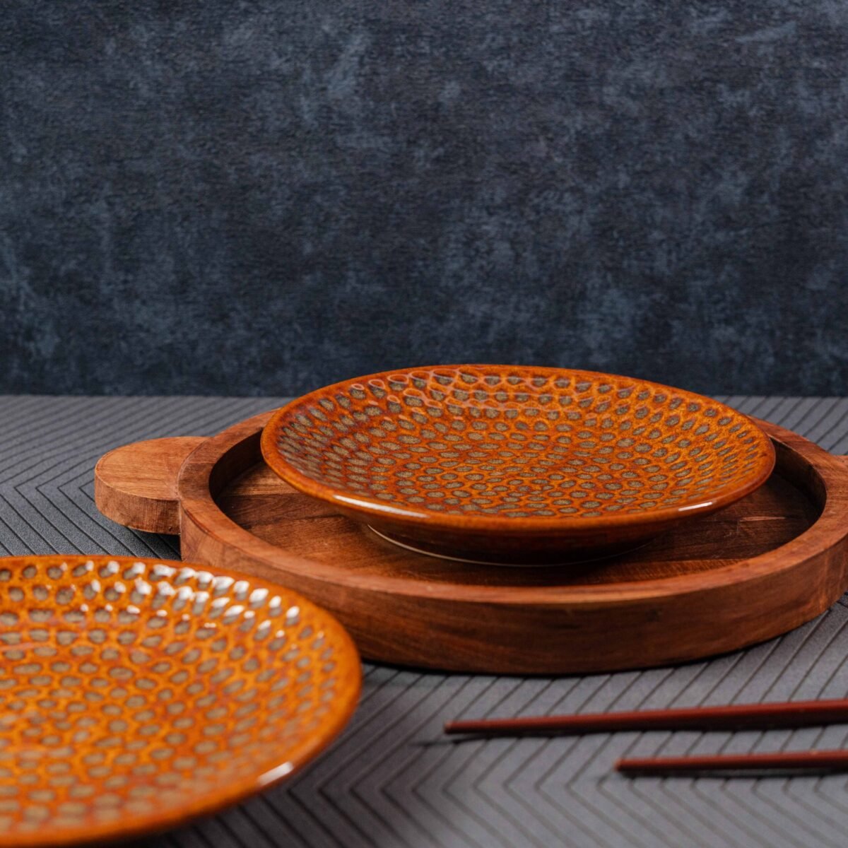 luxury ceramic quarter plates