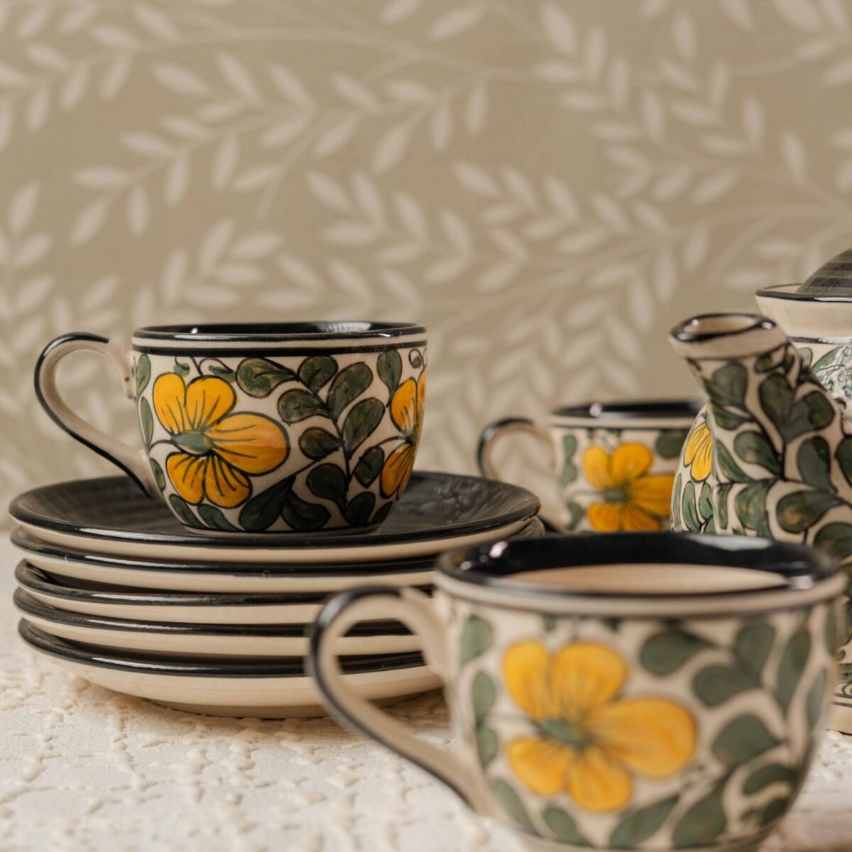 luxury ceramic tea set