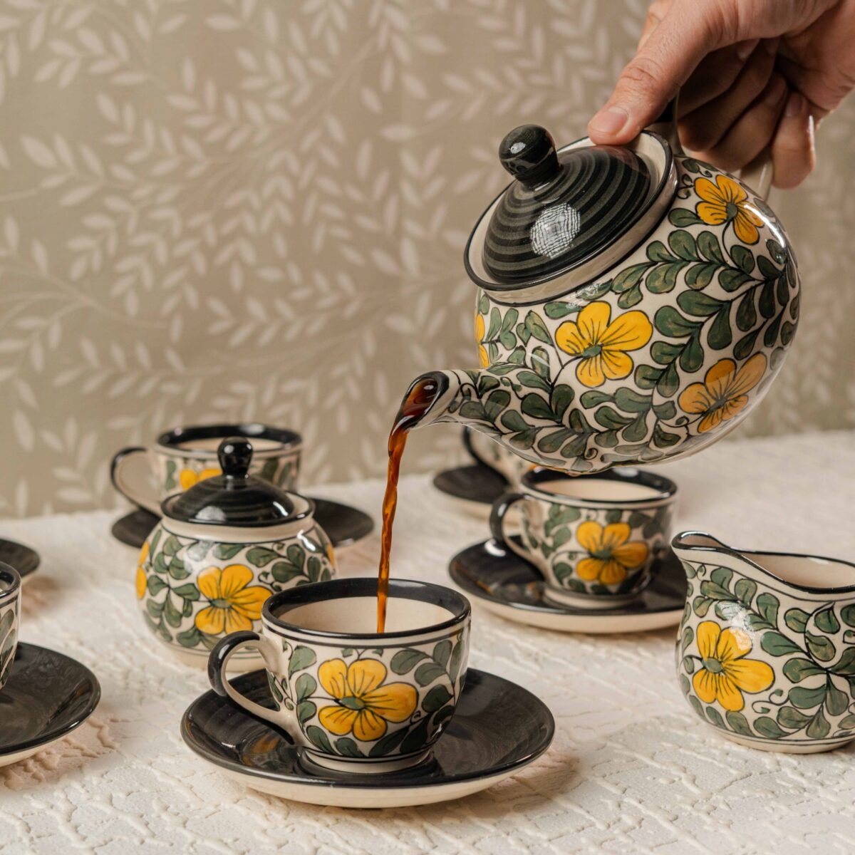 luxury ceramic tea set