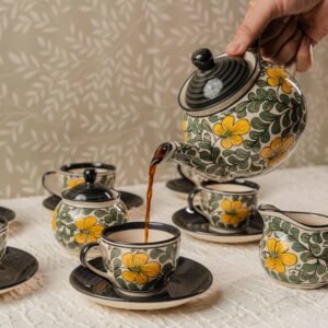 luxury ceramic tea set