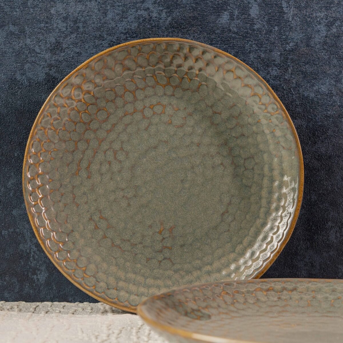 Astra Glaze – Premium Ceramic Plates Set (Set of 2 Ceramic Plates) | 10 Inches Dinner Plates